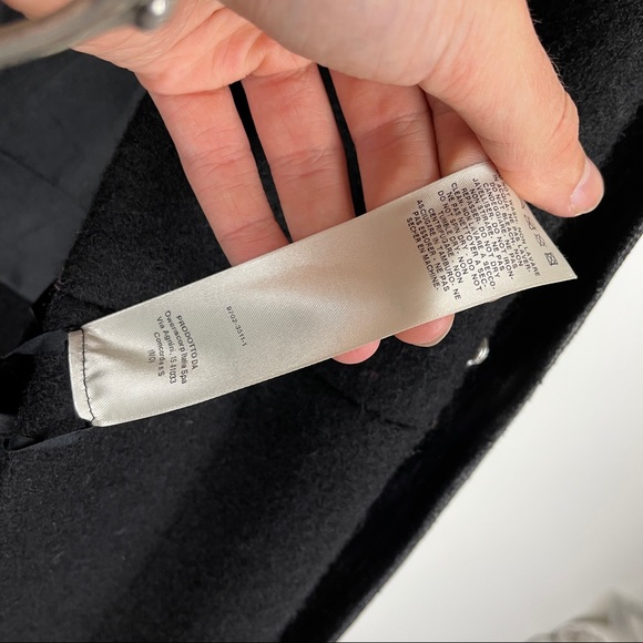 RARE Rick Owens Runway 2017 Wool Cape Zip Coat - Picture 15 of 16